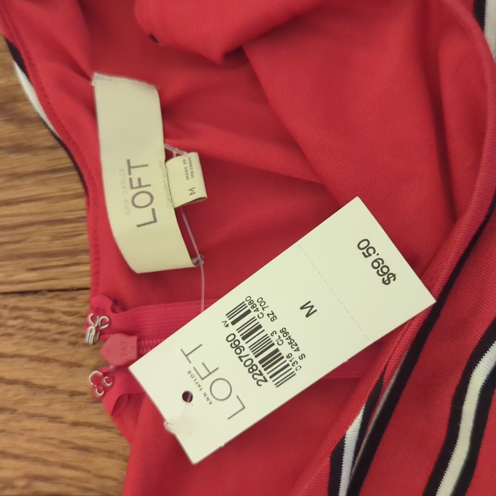 Ann Taylor Loft Striped Sleeveless Dress